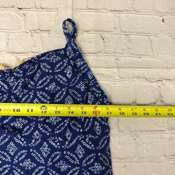 Lands' End Women Swimwear Swim Tankini Top Size 16D Blue Underwire B319 -26 - Picture 4 of 14